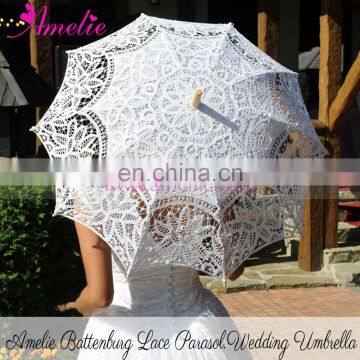 With 5years Quality Warrantee Battenburg Lace Parasol Wedding Umbrella