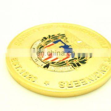 Wholesale High Quality Custom TWO SIDE DESIGN Zinc Alloy Gold Military Coin Medal