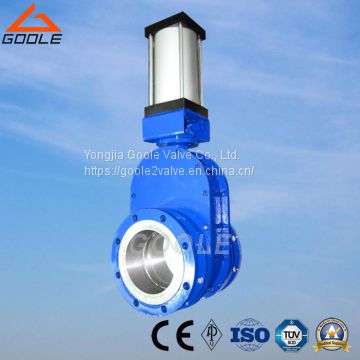 Pneumatic Ceramic Double-Disc Gate Valve (GZ644TC)