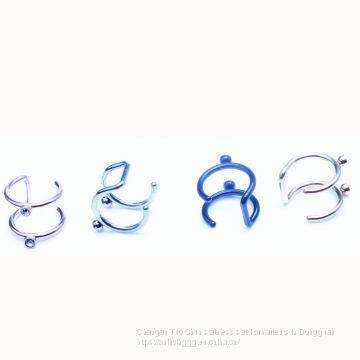 Foreign Trade New Point Drill Ear Clip, Nose Clip, Titanium Steel, Stainless Steel Jewelry Manufacturer Wholesale photo-4