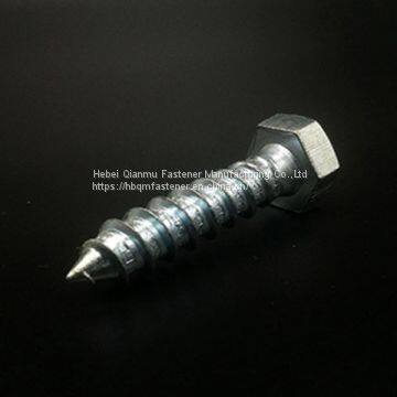 Superior Quality Wood Screw Zinc Plate Head China Handan DIN HEX HEAD WOOD SCREW photo-3