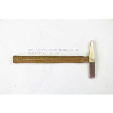 Non Sparking Hand Tools Wooden Handle Aluminum Bronze Alloy Chipping Hammer photo-4
