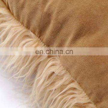 Home Decorative Plush Faux Fur Pillowcase Furry Throw Pillow Cover