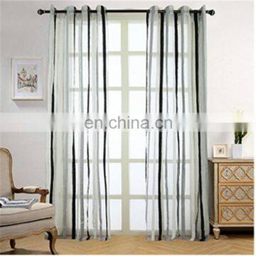 100%polyester plain turkish voile curtains ready made