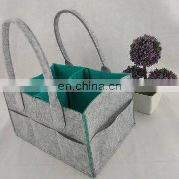 Felt Baby Diaper Caddy Bag Nursery Storage Bag Bin and Car Organizer for Diaper photo-5