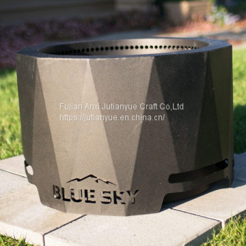 Ceramic Tile Mosaic Parquet Outdoor Rectangular Fire Pit Table photo-5