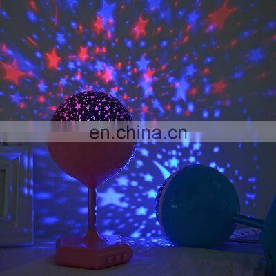 LED night light projector moon novelty table night lamps for kids