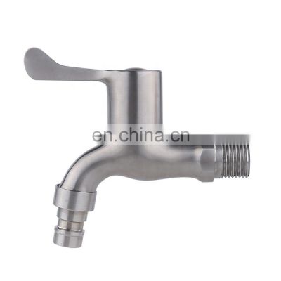 Sanitary Ware Single Handle Brushed Nickel Bathroom Wall Mounted Washing Machine Mixer Faucets