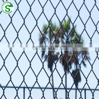 Hot top popular galvanized decorative chain link fence for garden