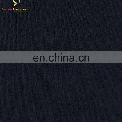 Navy Men Merino Wool v Neck Pullover Sweater photo-5