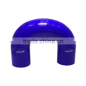 High Temperature Flexible Automobile Parts 180 Degree Silicone Elbow