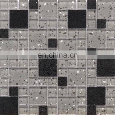 8mm Thickness Hotel Project Mixed Material Mosaic Tile Mosaic Pins Pastilha Glass Mosaic Tile photo-5