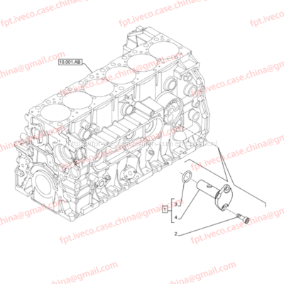 FPT IVECO CASE Cursor9 Euro 6 F2CFE612 A/B/D F2CFE614A*B041/F2CGE614F*V004 5802431166 Oil Pressure Regulating Valve504191876 photo-2