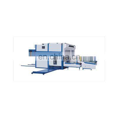 ZSH automatic Flip flop pile Turner and stacker with automatic pallet feeding/corrugated paper pallet stacker