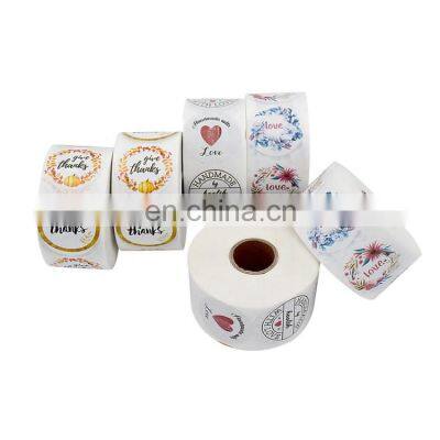 customized print logo paper packaging bags hair extension packaging stickers labels