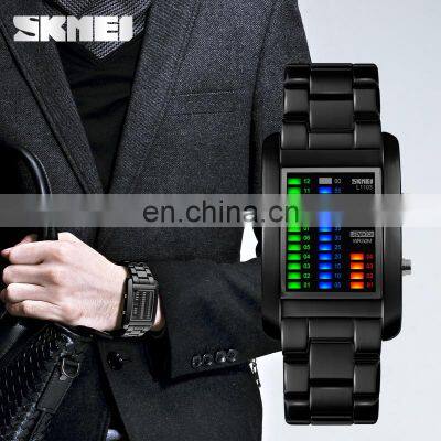 SKMEI 1103 Newest Digital Watch Led Watch Movement Stainless Steel Case Back Water Proof Watch photo-2