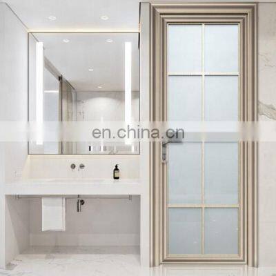 Aluminum Alloy Bathroom Door/ Glass Door /bathroom Toilet Door Design Aluminium Bathroom Door