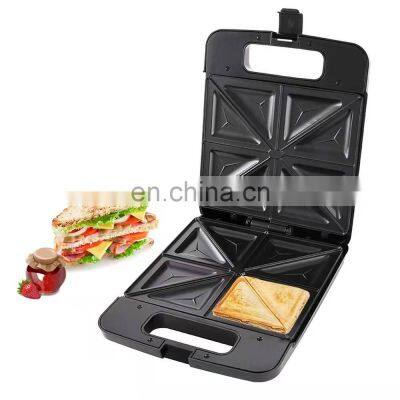 Detachable Non Stick Coated Plates Cool Touch Handle Waffle Breakfast Maker Machine