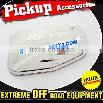 Pickup Truck Accessories Chrome Fuel Tank Cover Trim For 2015 Toyota Hilux Revo