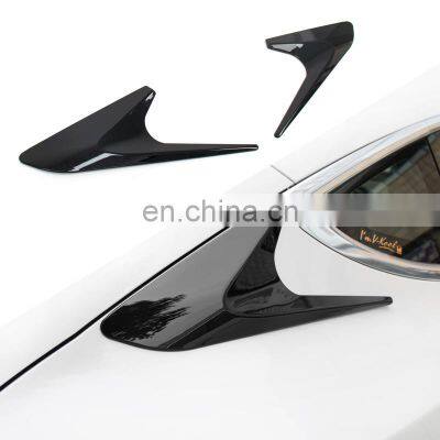 New Design Car Windows Louvers Cover, Exterior Accessories Car Rear Window Trim Strip for Model 3 2017-2021