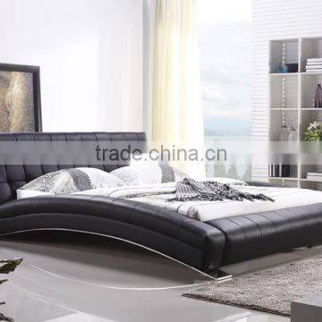 Muses 2016 Bed Leather Bed Modern Bed Bedroom Furniture in China photo-3