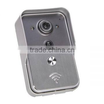 smart home remote control wifi video door phone with door release and tamper alarm via app on smart phone