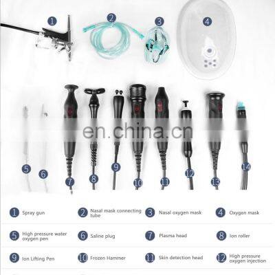 Diamond Microdermabrasion Bio Microcurrent Face Lifting Oxygen Peeling Deep Cleaning Machine With Skin Analysis and PDT System photo-4