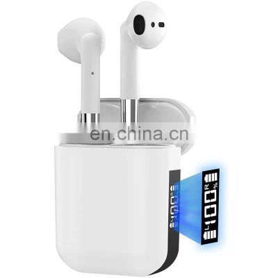 Ap19 Digital Display Mini In-ear Earbuds Stereo Bass Sound Touch Control Headphone Wireless Earphone Ap19