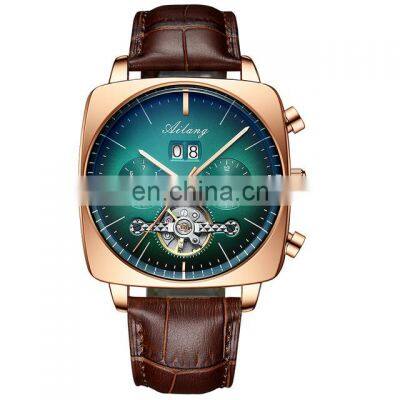 Ailang 8655 Square Case Men Mechanical Watches Luxury Tourbillon Waterproof Mans Automatic Watch