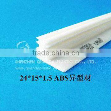 Irregular Plastic Strip Profiles Extruded ABS profile