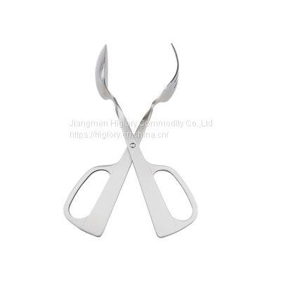 Stainless Steel Salad Servers Spoon Scissor Tong Serving Tong With Spoon Fork photo-3