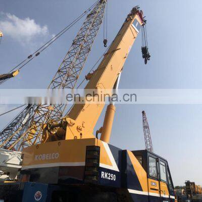 High quality kobelco truck in stock used rk250 truck crane kobelco 25ton boom arm truck for sale