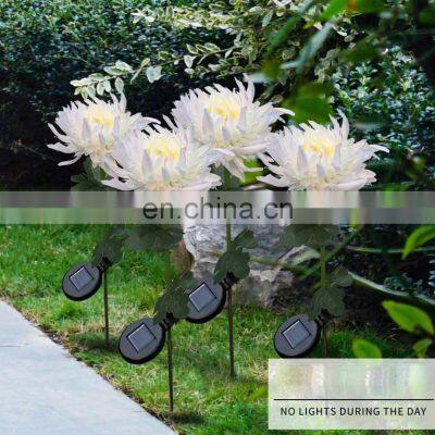 Solar Simple Flower Light Outdoor Waterproof Lawn Garden Lights For Park Coutyard