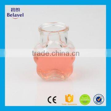 Most Popular Peach Blossom Shape 100ml Clear Glass Wishing Bottle