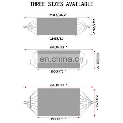 Canvas Hammock Bed Folding Double Hanging Nylon Wholesale Swing Portable Outdoor Camping Hammock photo-5