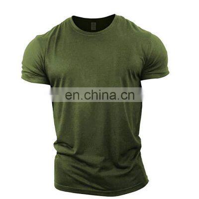 Running Breathable 100% Cotton Plus Size Men's T-shirts Custom Print Mens Gym T Shirt photo-2
