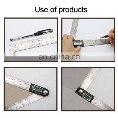 SHAHE 0-300mm Digital Angle Ruler Stainless Steel Electronic Angle Meter Digital Protractor Digital Inclinometer photo-4