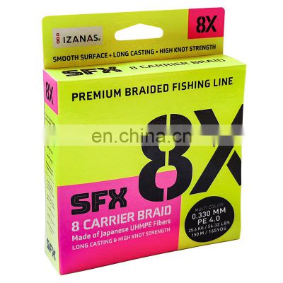 21 SFX 8X Fishing Braid 100%PE fishing line Premium Quality PE Braided Angling Line  Custom