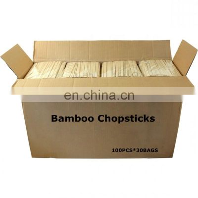 Natural Bulk Bamboo Long Chopsticks Disposable Round Stick