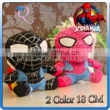 Mini Qute 18 cm 2 color marvel avenger super hero spiderman toys dolls plush toys brinquedos boneca pelucia boys NO.MQ 058