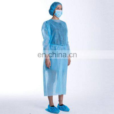 Disposable Isolation Gown PP Protective Gown Non-woven Single-use Protective Apparel From China Factory photo-2