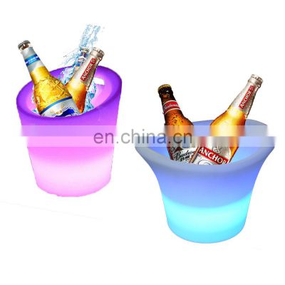 Illuminated  KTV/ Nightclub Portable Party Use Led Rechargeable Cooler LED ice bucket