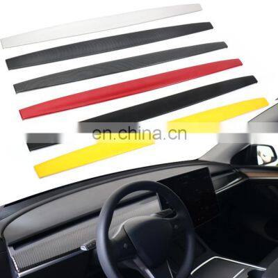 2021 ABS Carbon Fiber Dashboard Panel Trim For 2021 Tesla Model 3 Y Dashboard Central Control Trim Cover for Model Y 1PCS Set