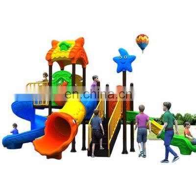 Guangzhou kids children slide outdoor playground equipment outdoor plastic slides