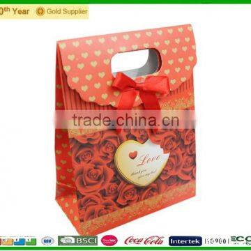 Eco friendly custom printed foil shopping gift paper bag with logo print