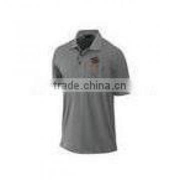 Dark Grey Color Casual Polo Collared Shirts