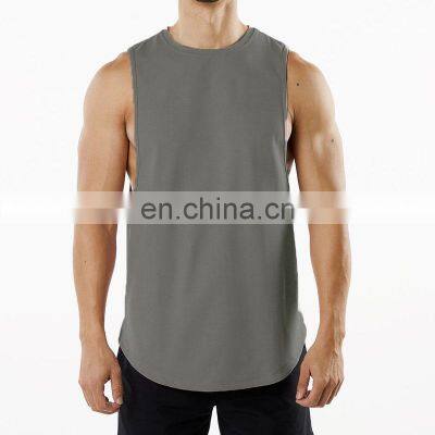 Summer New Blank Custom Sleeveless Shirt Sweat-Wicking Men's Gym Tank Top Solid Color Casual Sportswear Basketball Clothes photo-3