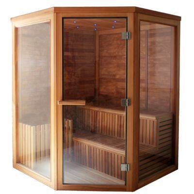 Person luxury shower steam wood outdoor sauna rooms