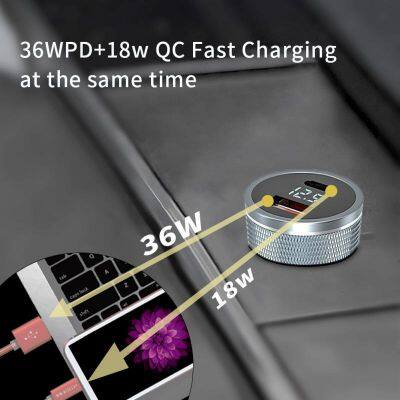 New Design Portable 36W Car Charger Fast Super Power Smart Sensor Car Cable Charger for Mobile Car photo-3