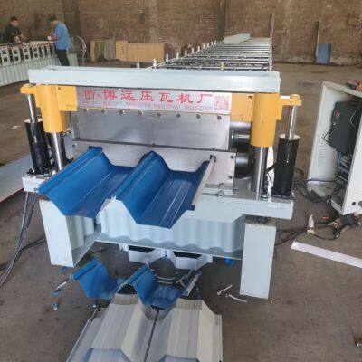 High Quality European Standard Standing Seam Metal Roof Machine Colored Steel Tile Forming Equipment For Sale Factory photo-2